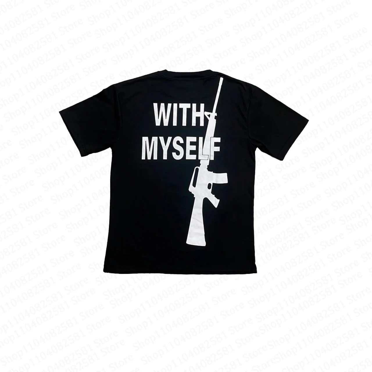 Gothic Letter Print Slim Fit Harajuku Black T-Shirt - Cute Summer Emo Top