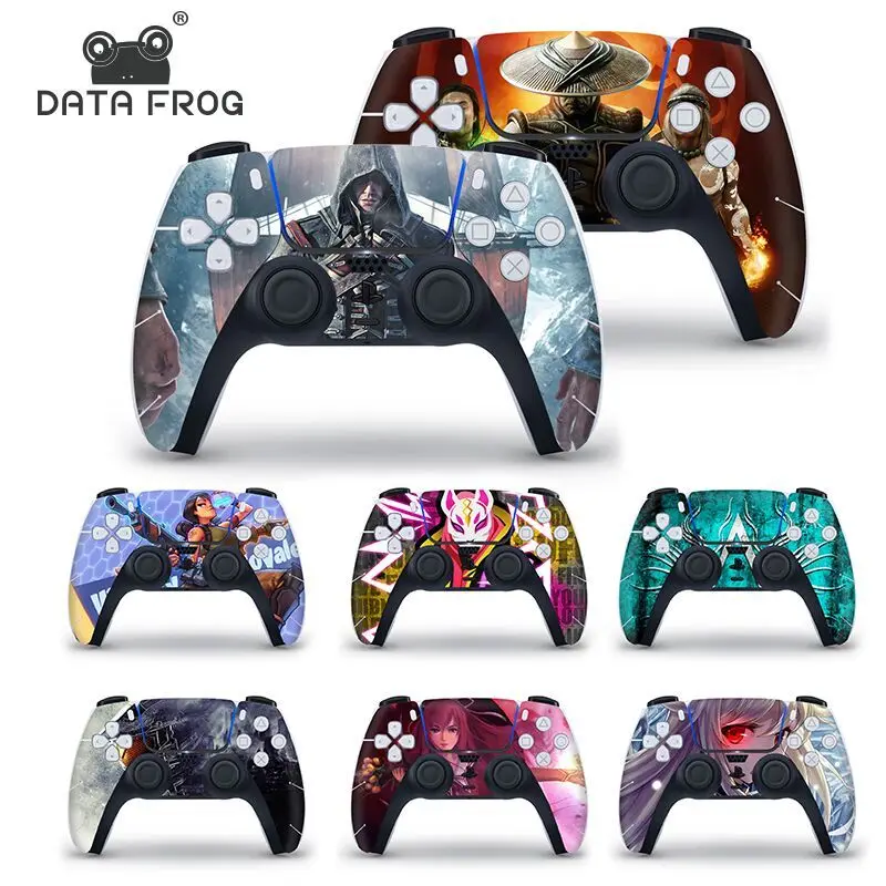 DATA FROG Camouflage Style Protective Cover Sticker For PS5 Gamepad Skin For PS 5 Controller Decal Joystick Accessories 1