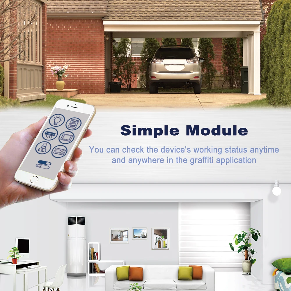 Zigbee WiFi Module Tuya Smart Relay Switch 1CH 12V 24V 220V 110V RF433 Work With Tuya/Smart-Life APP Alexa 5