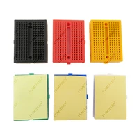 SYB-170 Universal Solderless Prototype Breadboard 170 Tie-points Mini Breadboard DIY Kit White Black Red Yellow Blue Green Each1 - Image 6