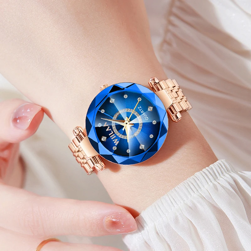 Women Bracelet Watches Stainless Steel Band Elegant Diamond Dial Ladies Wrist Watch For Crystal Exquisite Top Brand Luxury 2025 6