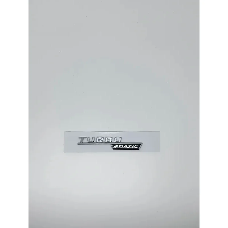메르세데스 벤츠 A35 터보 4MATIC 엠블럼 - 실버 블랙 레터링, W176 W177 차량 펜더 트렁크 리어용 고품질 로고 스티커