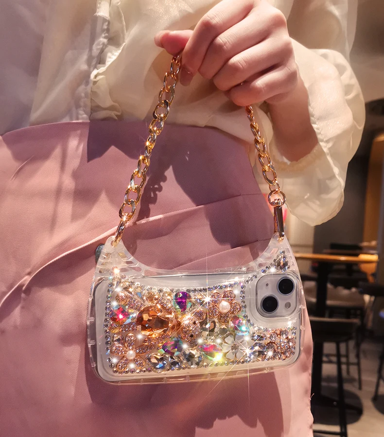 Full Diamond Bear crystal phone case.