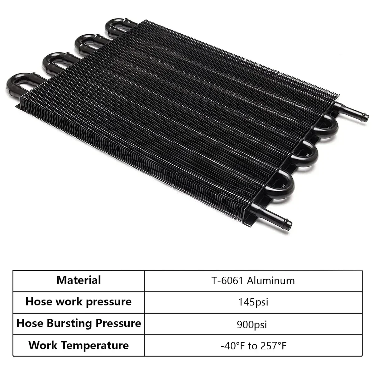8 Row 6 Row 4 Aluminum Remote Transmission Oil Cooler Auto-Manual Radiator Converter Kit oil cooler kit aluminum radiator aluminum radiator kit