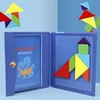 Children's Magnetic Jigsaw Puzzle Montessori Teaching Aids Magnetic Tangram Puzzle Early Education Educational Toys For Children 1