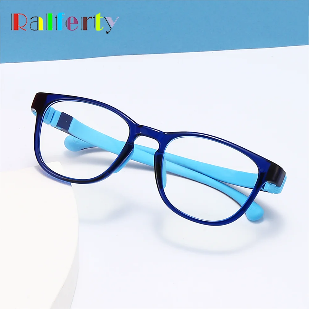 Ralferty Unbreakable Glasses Children Kids' Glasses Anti Blue Ray Computer Goggles NO Myopia Corrective Lenses Optic Frames anti radiation glasses anti blue light glasses eyewear frames fashion eyeglasses