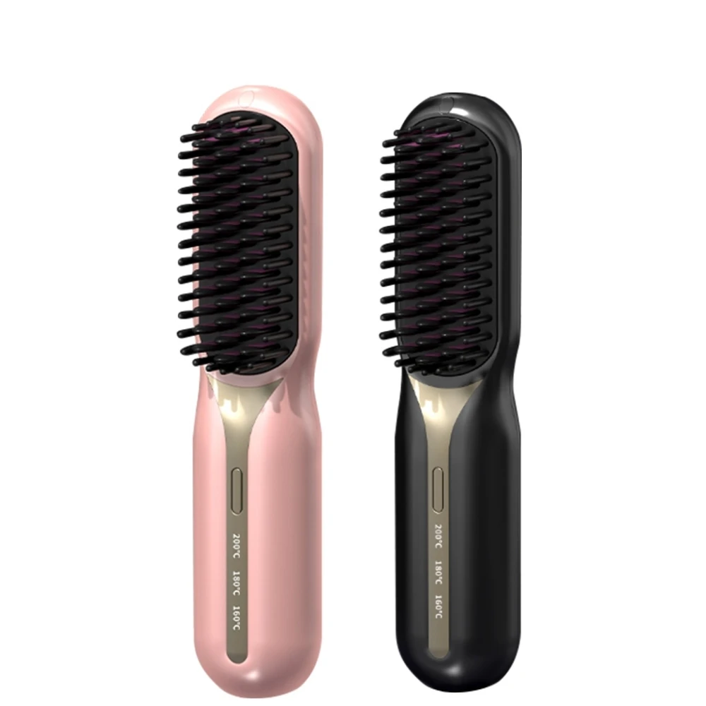 Portable Wireless Hair Straightener Professional Quick Heated Electric Comb Personal Care Multifunctional Hairstyle Brush Salon 6