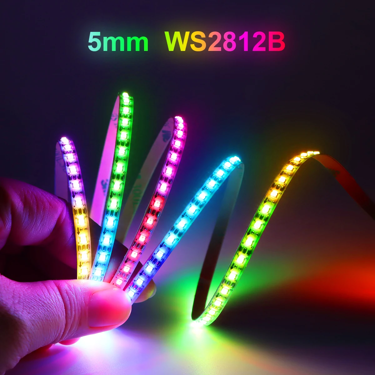 DC-5V-WS2812B-RGBIC-LED-Strip-Lights-Smart-Individually-Addressable-60 ...