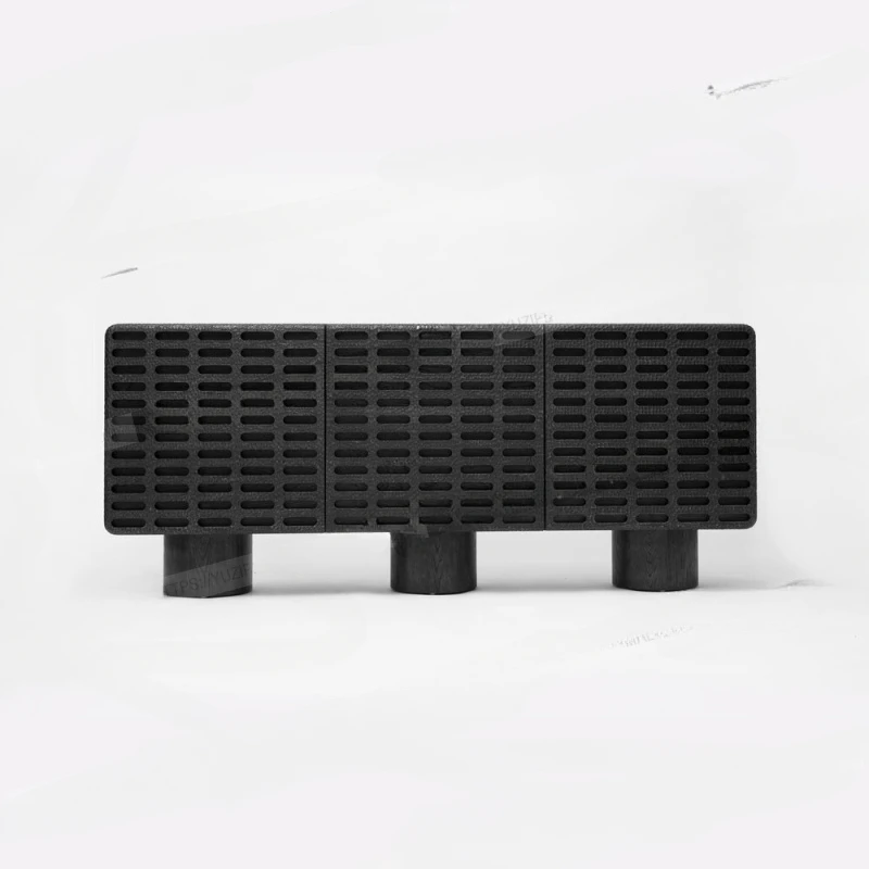 

Nordic Solid Wood Sideboard Living Room Locker Storage Cabinet American Light Luxury Entrance Cabinet Tea Cabinet