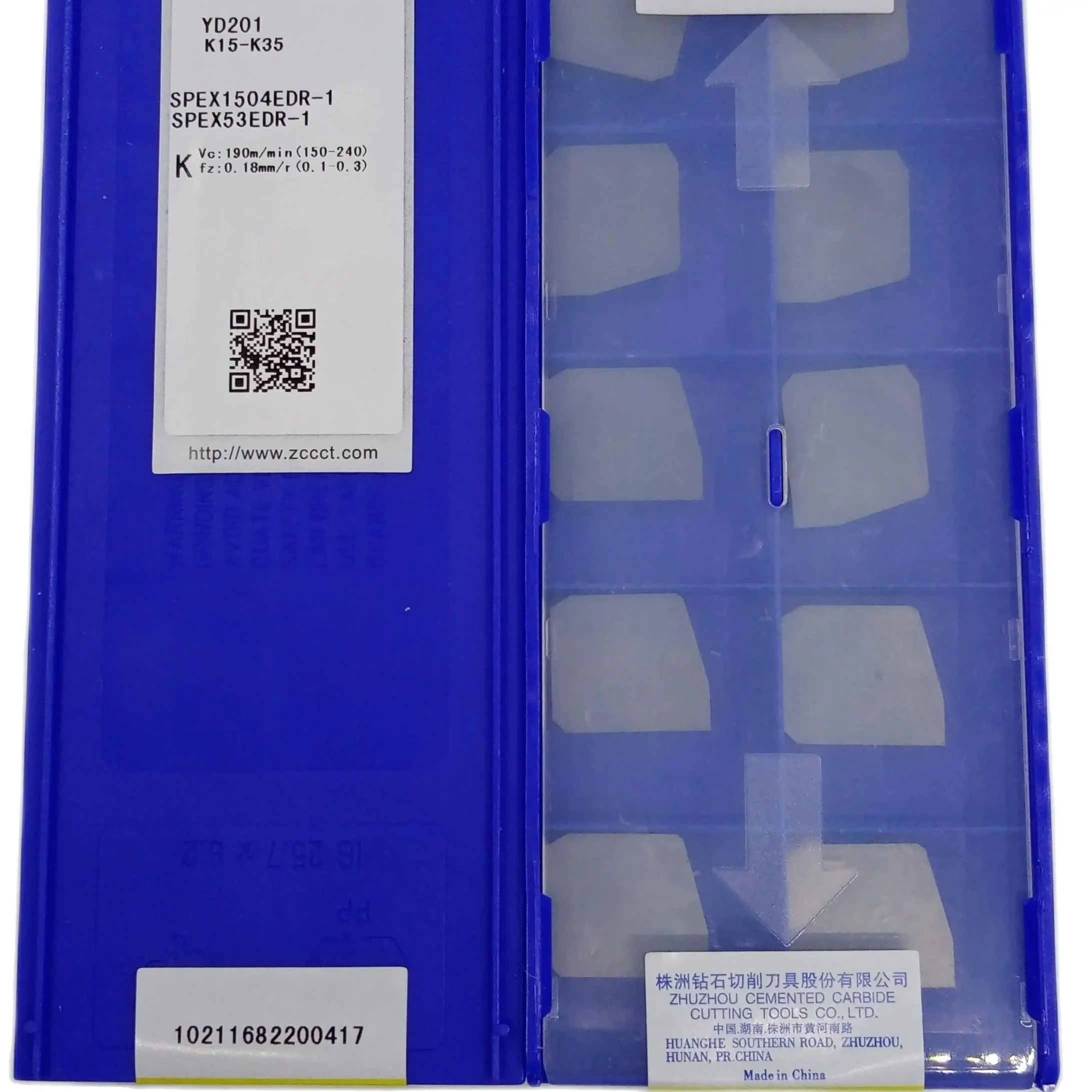 

ZCC SPEX1504EDR-1 YD201, фрезерный станок, карбидная вставка для токарного станка из чугуна, 10 шт./коробка, SPEX 1504