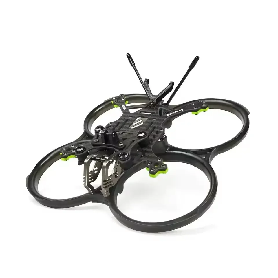 Détail du châssis en carbone du cadre GEP-CT30 O3, conçu pour Cinewhoop 3 pouces et DJI O3 Air Unit.