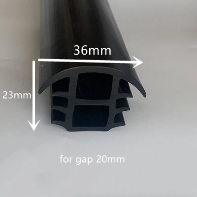 Description Picture 4 of itemCustom Solar Sealing Strip Rubber T for Photovoltaic Bracket Metal Cable Trench Cover Panel Seals Black White