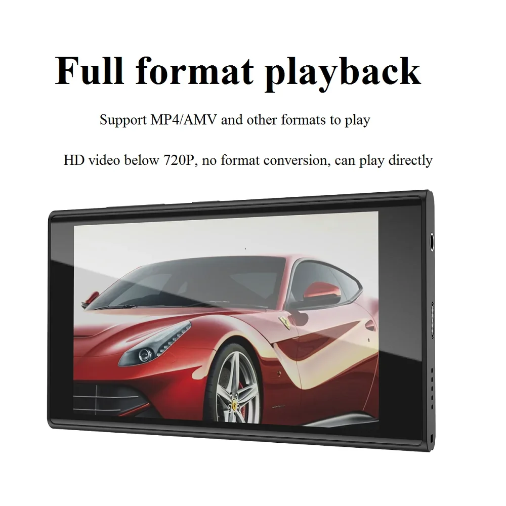 RUIZU H10 Metal MP4 Player Bluetooth 5.0 Built-in Speaker 3.8inch Touch Screen 16GB Audio player Radio E-Book Recording Video