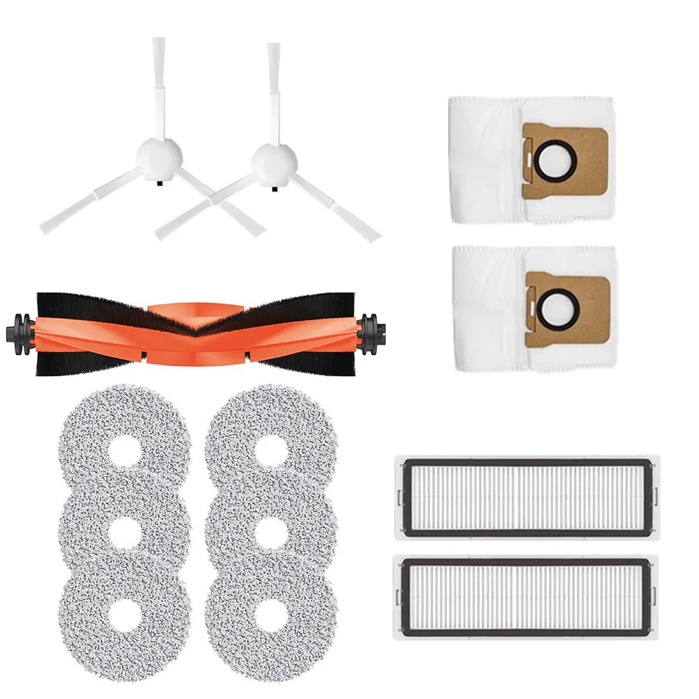 

Роликовая щетка * 1 + боковая щетка * 2 + ткань для швабры * 6 + фильтр НЕРА * 2 + пылесборник * 2 для Dream S10/x10/B101CN/Bot L10s Ultra/L10s Pro