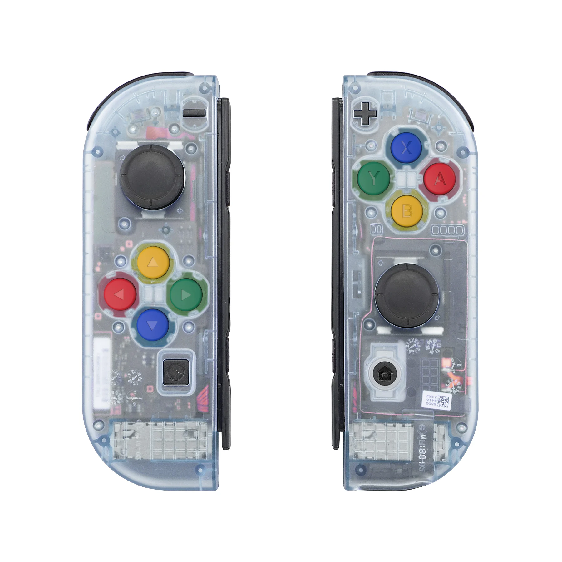 Habitação do Controlador Portátil com Conjunto Completo de Botões para Nintendo Switch Joycon e Oled Joycon Extremerate Glacier Blue