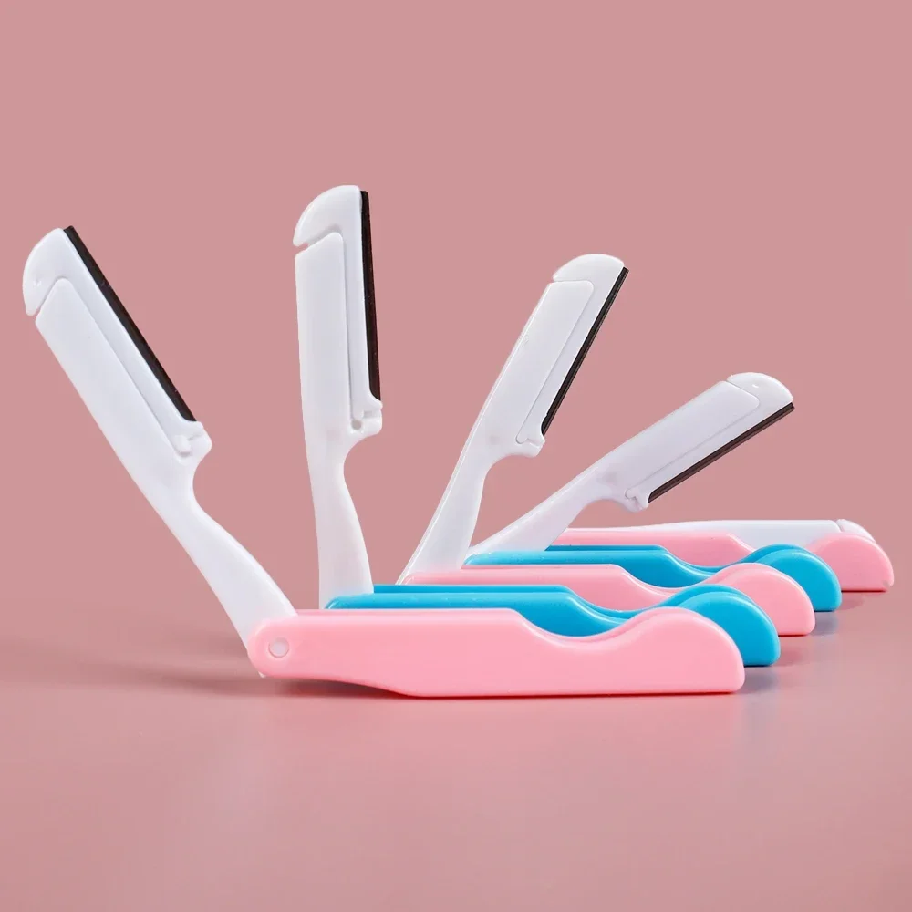 Folding Eyebrow Trimming Knife Portable Blade Hair Removal Cutters Anti-Scratch Razor Makeup Tools Professiona Facial Scraper eyebrow trimmer set eyebrow trimmer eyebrow razor set eyebrow razor eyebrow scissors eyebrow trimmer blade eyebrow scraper
