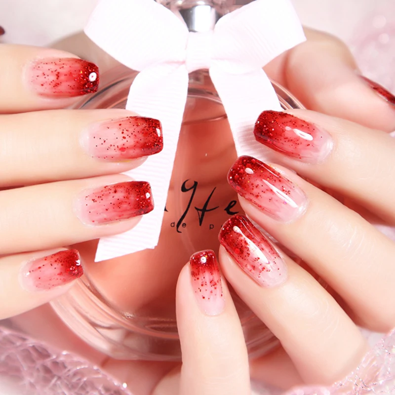 Nail Set Gel Nail Polish Set Poly Nail Gel with UV Lamp Semi-permanent Varnish Hybrid Gel Soak Off Nail Art Gel Nail Tools Set 5