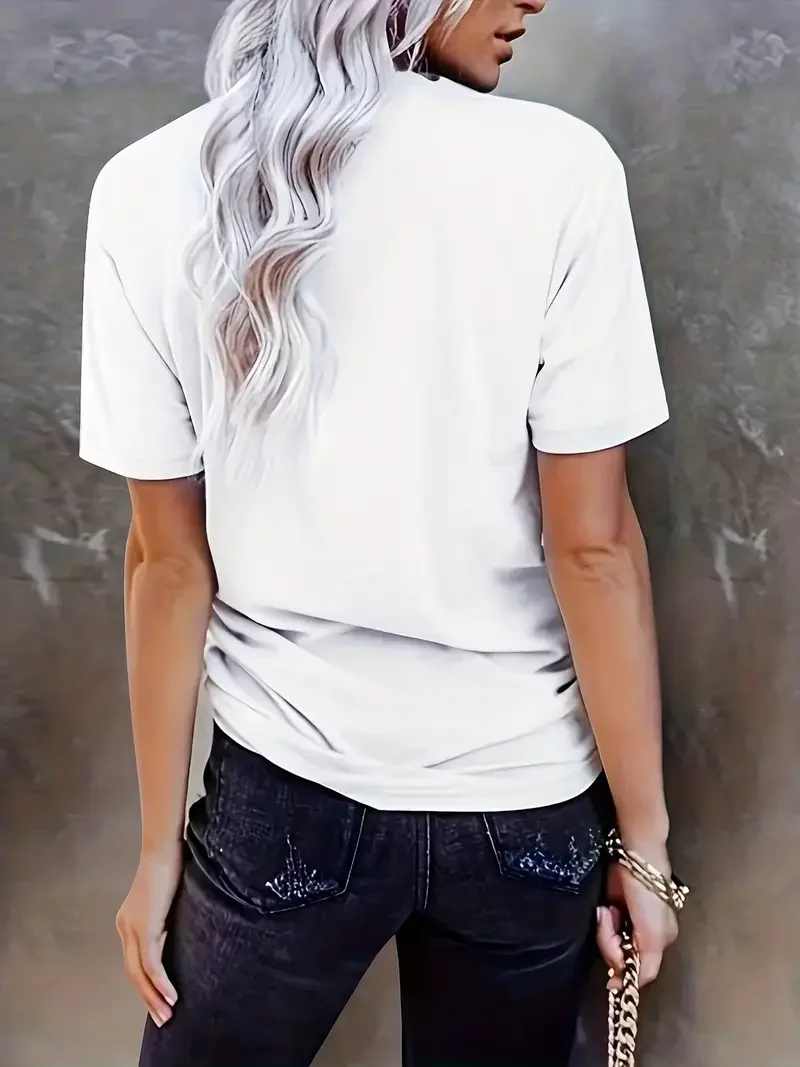 Creative Sun Printing T-shirt Women Hip Hop Summer Tops Crewneck All-Match Short Sleeve Cotton Comfortable Female Clothing 11 Creative Sun Printing T-shirt Women Hip Hop Summer Tops Crewneck All-Match Short Sleeve Cotton Comfortable Female Clothing