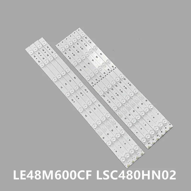 New 10pcs/Kit LED Strips for JVC 48 TV LT 48M645 HAI ER LE48M600CF LSC480HN02 LE48D8810