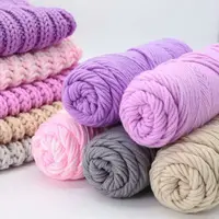 100g Pure Colour Lover Yarn Soft Milk Cotton Yarn Woolen Yarn 8 ply Thread for Knitting Scarf Wool Handmade DIY Scarves Gift 1
