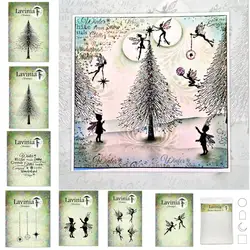 Elf Gather Clear Stamps Stencil For DIY Scrapbooking Photo Album Craft Decorat Paper Card Template Handcraft Embossing Gift Card