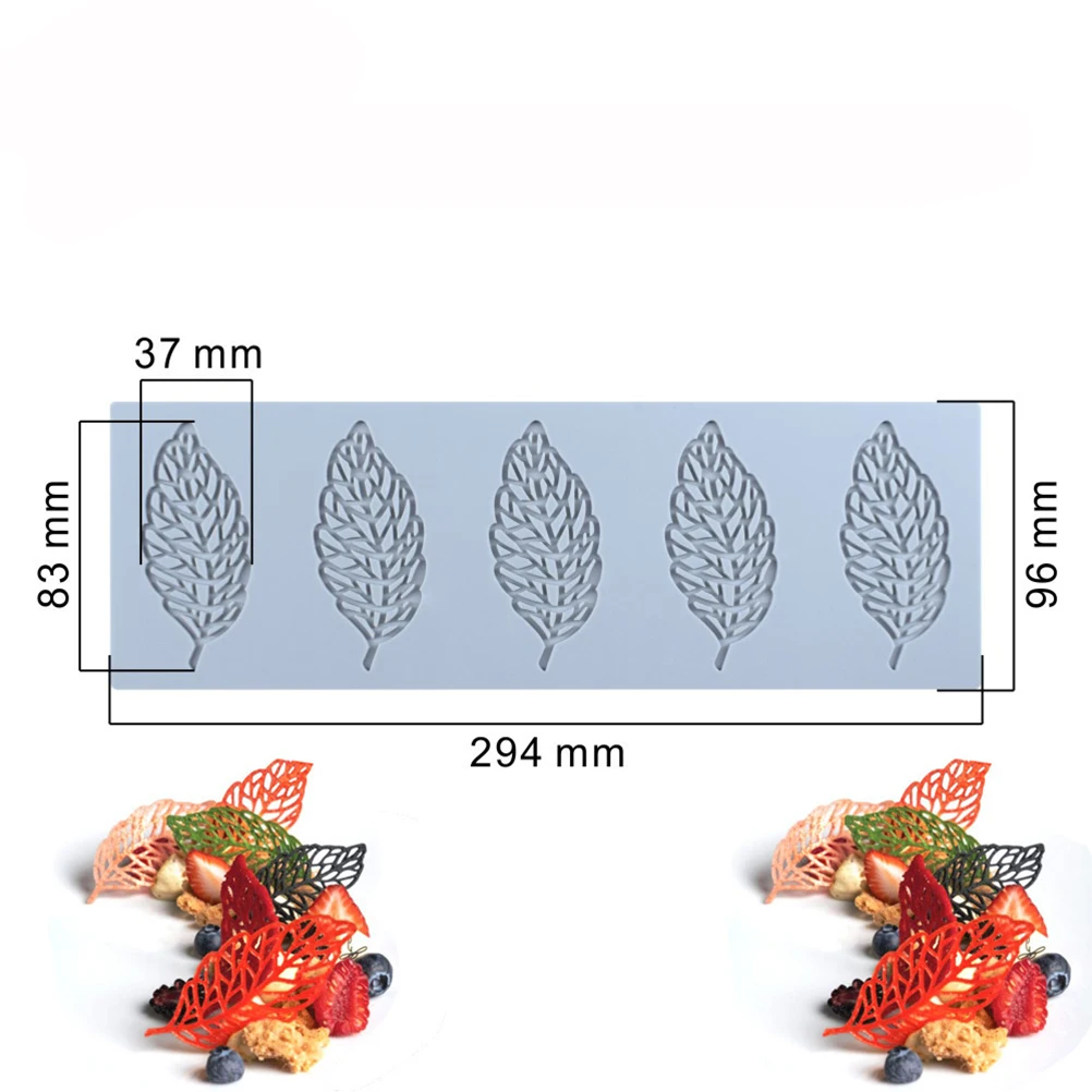 Silicone Mold Leaves Kitchen Cake Baking Tool DIY Pastry Chocolate Fondant Moulds Dessert Lace Decoration Supplies