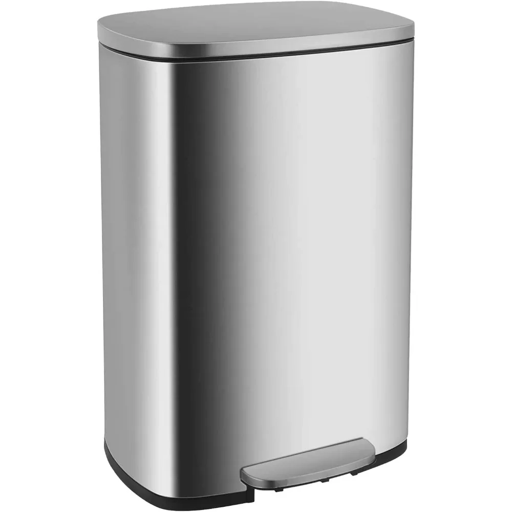13-Gallon Stainless Step Trash 1