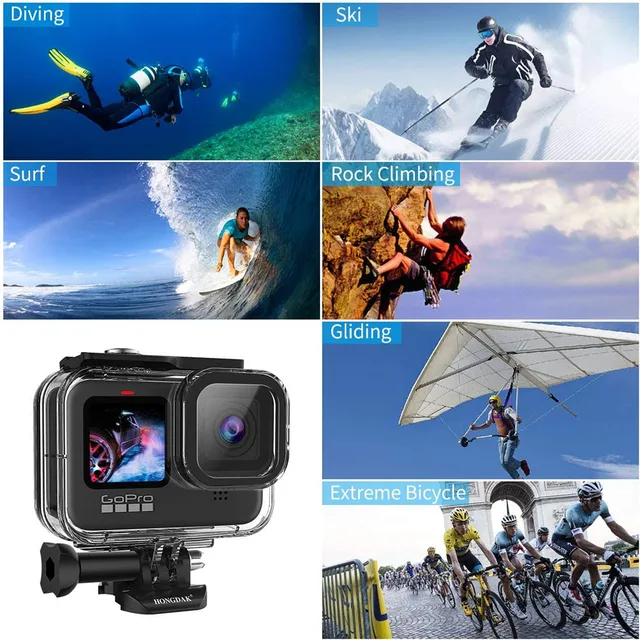 GoPro-funda protectora para buceo, carcasa impermeable de 60M para Go Pro 9 10 GoPro9, accesorios para submarinismo - AliExpress