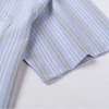 Men's Summer Short Sleeved Shirt Oxford Cotton Plaid Stripe Solid Color Comfortable Breathable Business Leisure Men Clothes 3