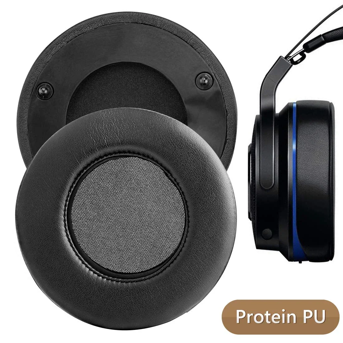 1 Paio Di Auricolari Di Ricambio Cuscinetti Auricolari Cuscino Per Razer Trebbiatrice Ultimate Tournament Edition Ps4 Xbox One Dolby 7.1 Cuffie Da Gio