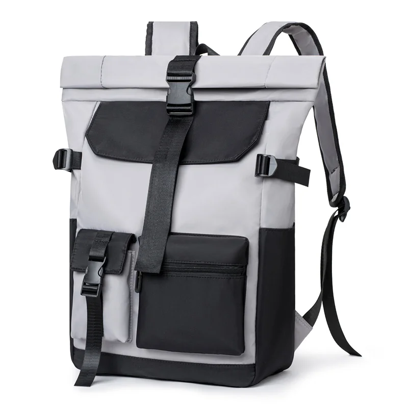 Laptop backpack, large capacity, large bag, adjustable shoulder strap, suitable for travel, daily commuting, and business