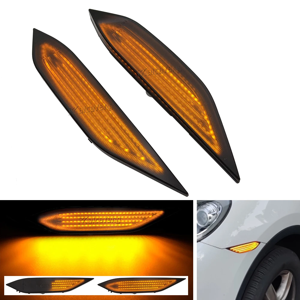 2PCs LED Side Marker Light Turn Signal Blinker Indicator Lamps Fast