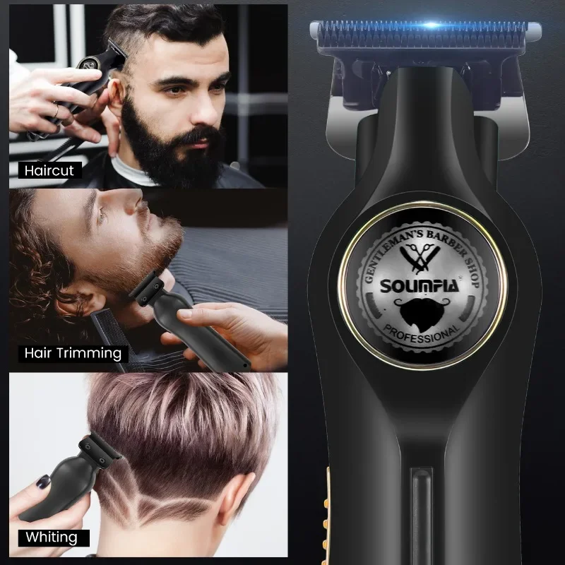 Hair Clippers for Men Cordless Professional Barber Clipper Hair Cutting Kit with 3 Guide Combs for Haircut, Trimming & Grooming 4