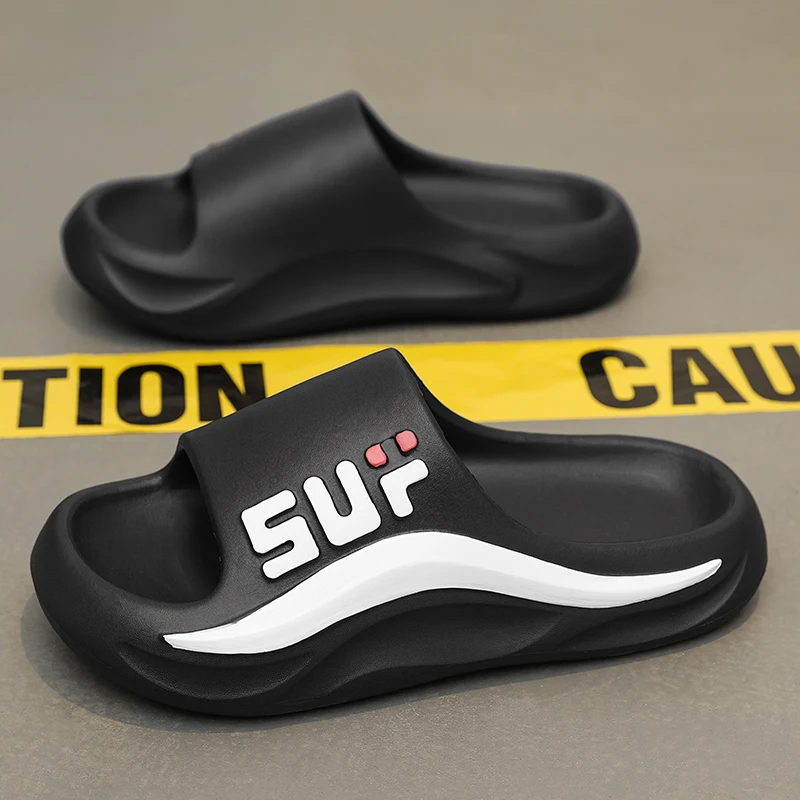 Papuci de vară pentru baie cu platformă antiderapantă, cu ursuleți de desene animate, pentru plajă, pentru femei, papuci de baie, sandale cu toc interior și exterior, 2024_voghion.com