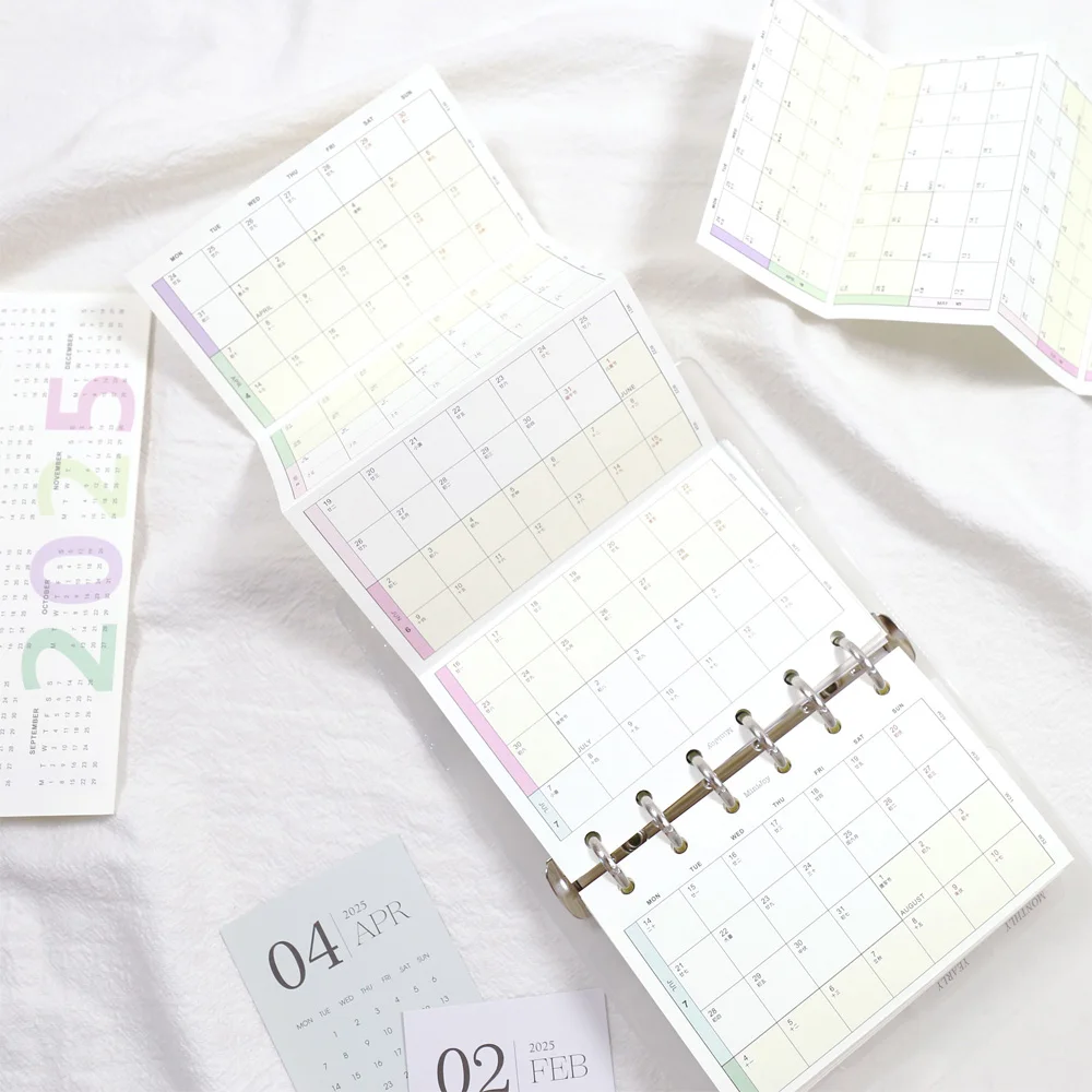 Elegant 6-Hole Loose Leaf Journal Planner - Premium Calendar Accessories & Office Stationery Supplies