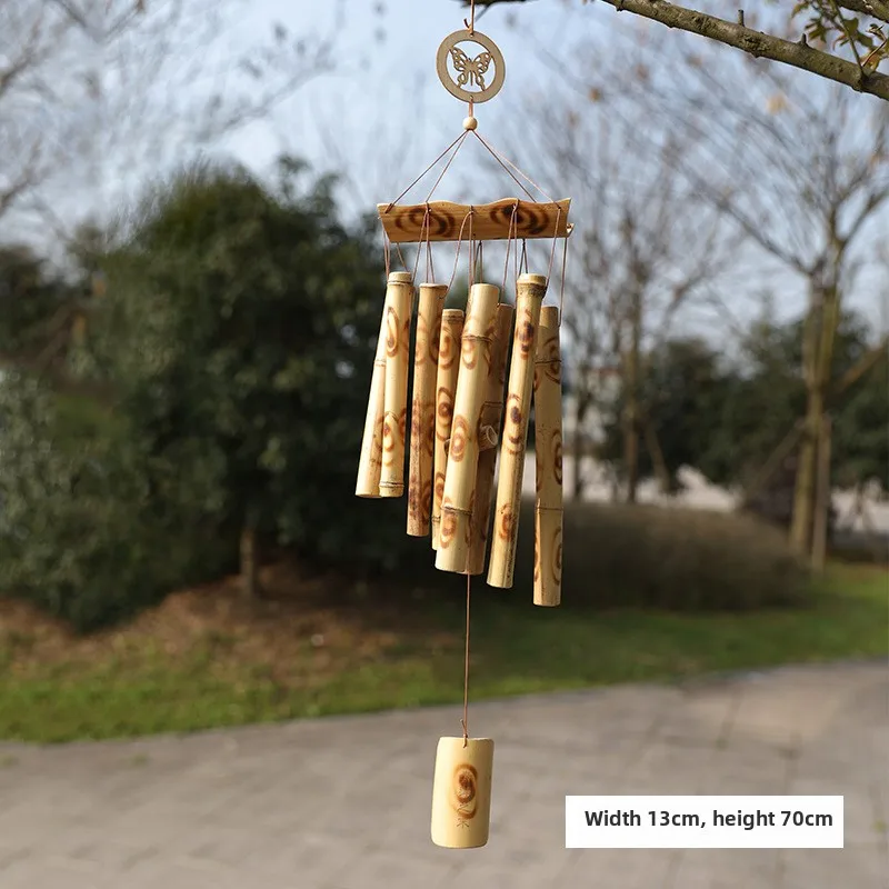 Vlinder windgong — 13cm breed, 70cm hoog