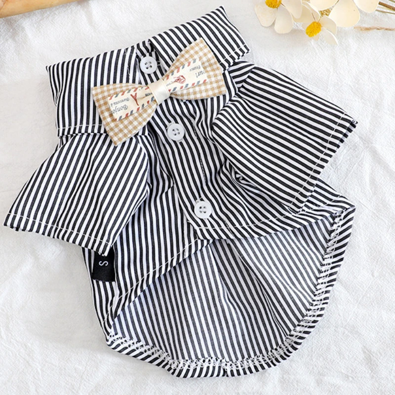 Striped Bowknot Shirt 5