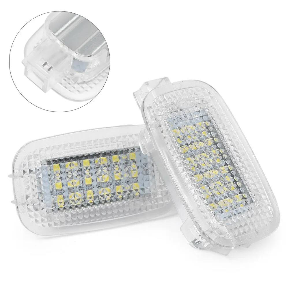 

Glove Box LED Door Lights Trunk Area Light Vanity Mirror Lights 2pcs Courtesy Light Footwell Lights New Practical