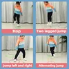 Outdoor Kids Funny Physical Training Sport Toys Lattice Jump Ring Set Game with 10 Hoops 10 Connectors for Park Play Boys Girls 4