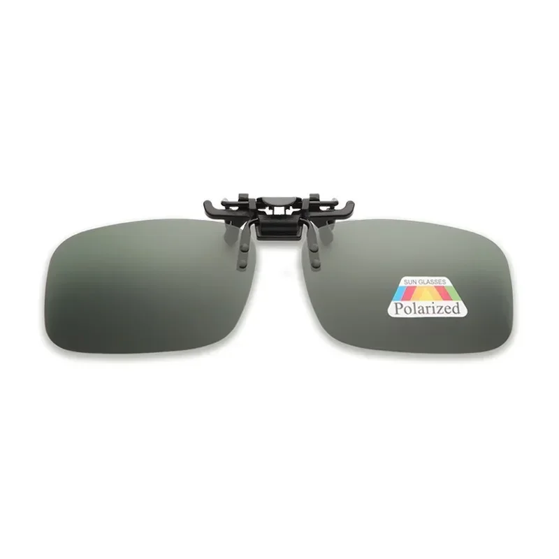 4 Color Grey Lenses Polarized Sunglasses Clip on Flip Up UV 380 Driving Fishing Night Vision Glasses Clips Driving Glasses