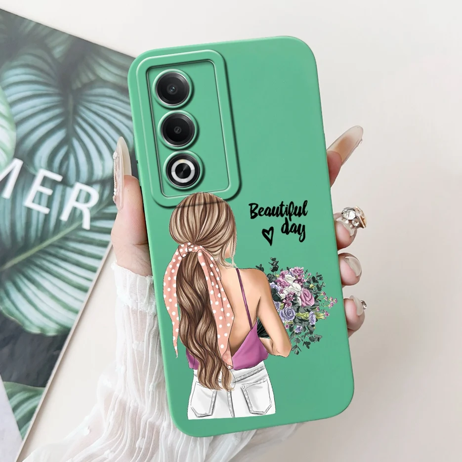 Cute Cartoon Pretty Girls Soft TPU Phone Case Bumper Cover