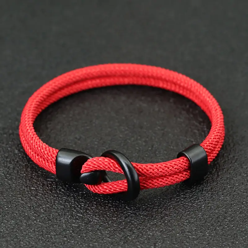 Fashion Rope Bracelet Men Double Layer Outdoor Camping Braclet Homme Accessories Survival Paracord Braslet Gift For Him - Image 11