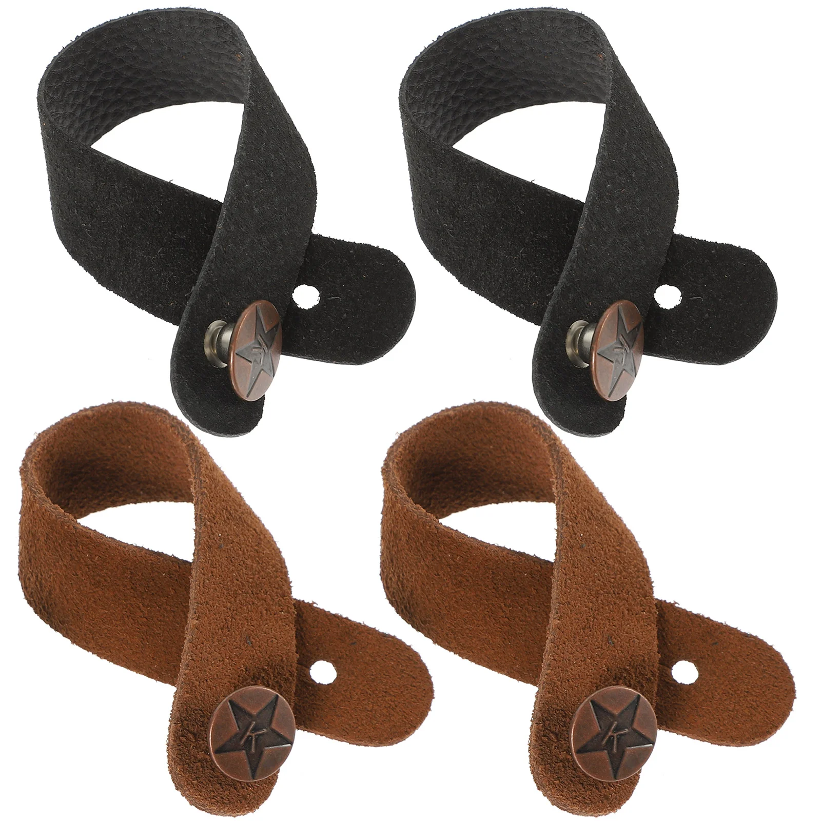 

1 Set 4 Pcs Guitar Bass Ukulele Straps Guitar Neck Straps Guitar Headstock Straps (Random Color)