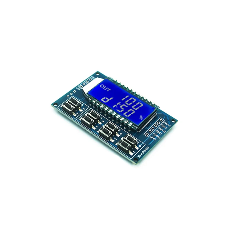 Signal Generator PWM Pulse Frequency Duty Cycle Adjustable Module LCD Display 1Hz-150Khz 3.3V-30V PWM Board Module 4