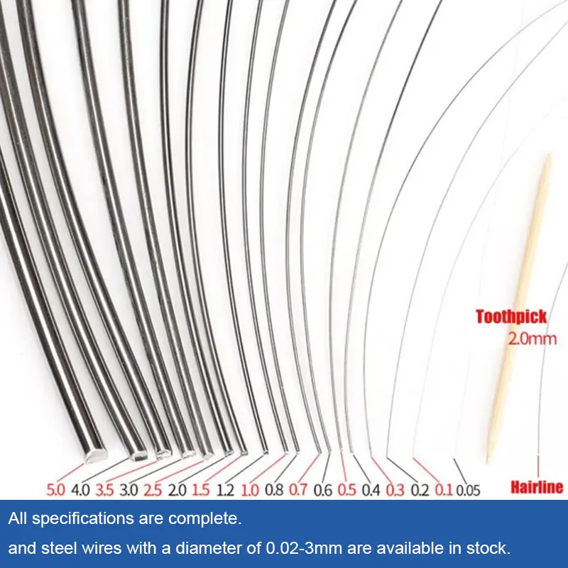 New 1pcs 1-100 Meters 304 Stainlessy Steel Soft/hard Wire Diameter 0.02-3mm Single Strand Lashing Soft Iron Wire Rustproof - Image 3