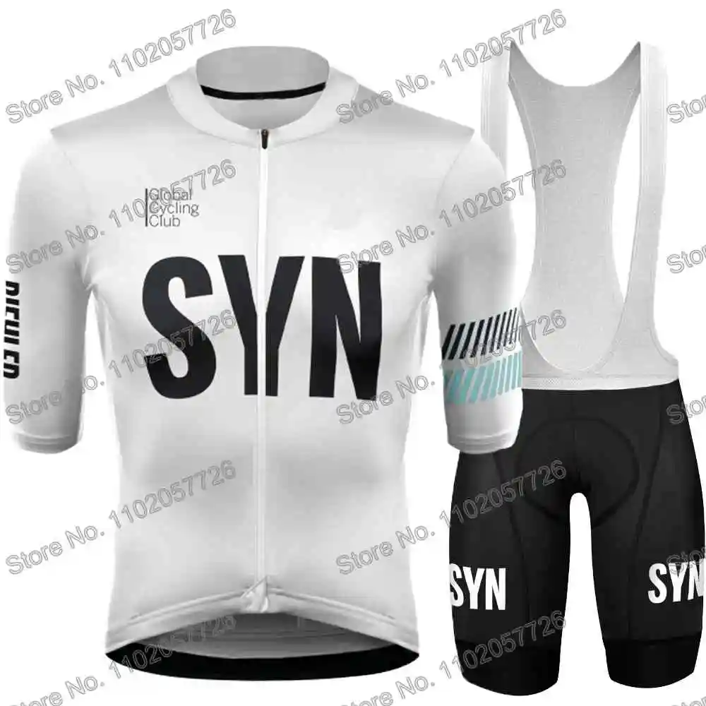 2023 SYN Cycling Clothing Summer Cycling Jersey Men's Set Road Race Bike Shirt Suit Short Sleeve MTB Women Bicycle Bib Shorts