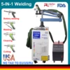 5-IN1 Laser Welder 1500W Welding Machine Fiber Laser Industrial Rust Remove Cutting Machine Battery Welding Double pendulum 1