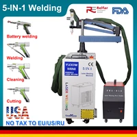 5-IN1 Laser Welder 1500W Welding Machine Fiber Laser Industrial Rust Remove Cutting Machine Battery Welding Double pendulum 1