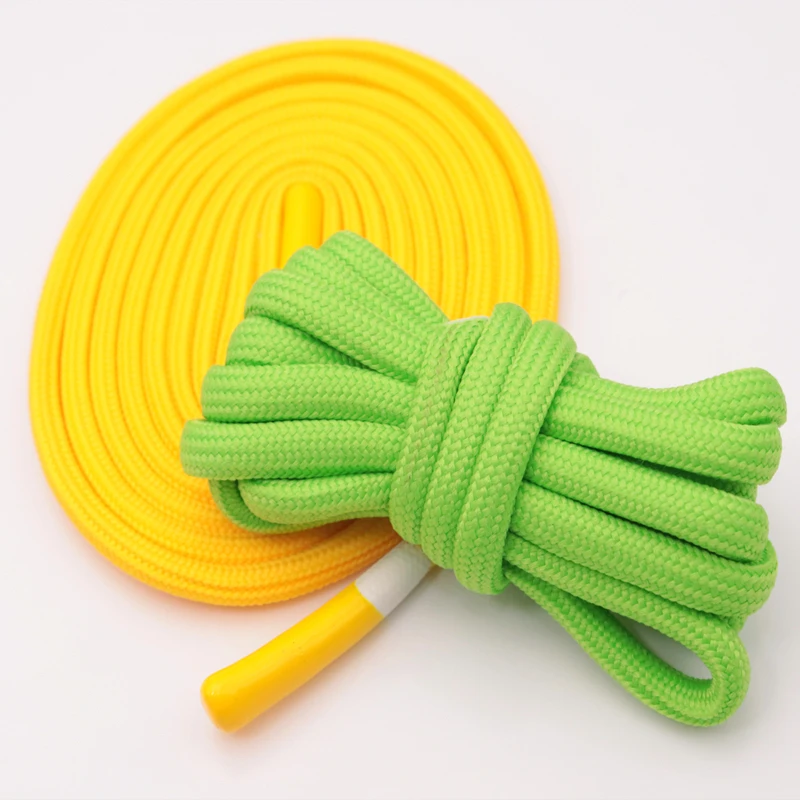 Colorful Full Coverage Epoxy Rubber Hoodie Laces Pure Fruit Colour Shoe Ropes Anti-Slip & Stable Good Feeling  Boots Cordon