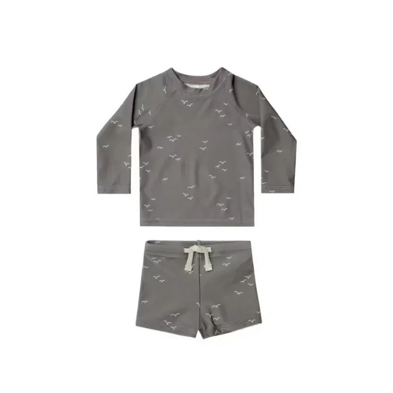 UPF 50+Baby Boys Swimwear RC Fashion Cartoon Children's Swimsuit Set Quick Drying Sunscreen New Summer Girls Swimsuit 6